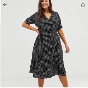 Dotted Button Midi Dress FINAL PRICE